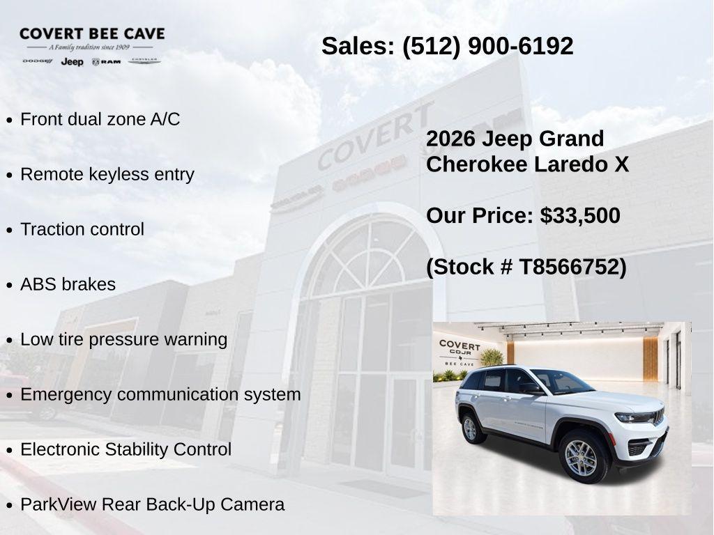 new 2026 Jeep Grand Cherokee car, priced at $33,725
