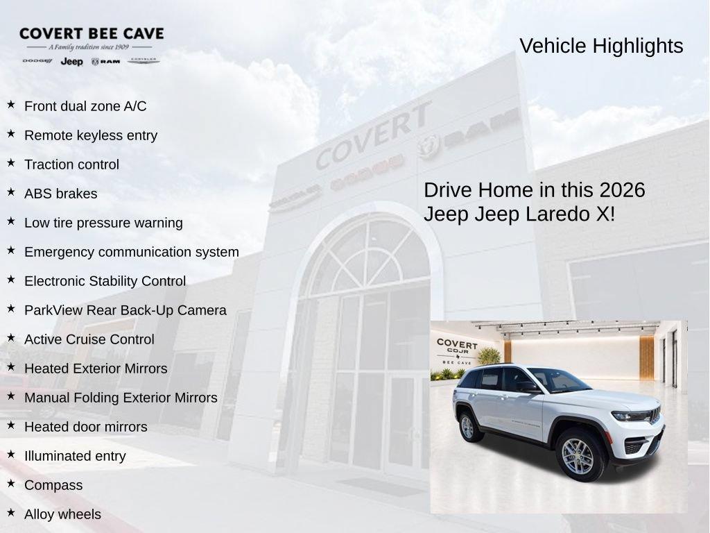 new 2026 Jeep Grand Cherokee car, priced at $33,725