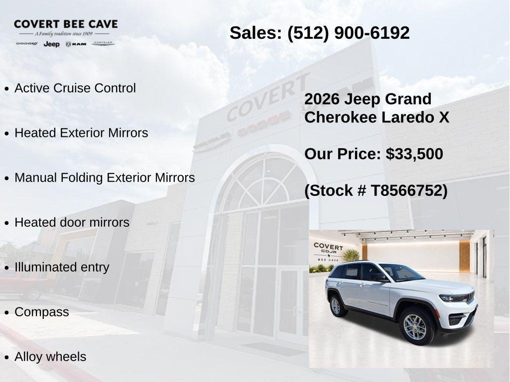 new 2026 Jeep Grand Cherokee car, priced at $33,725