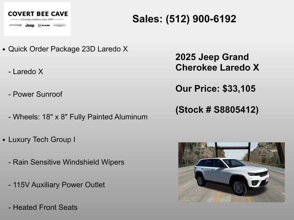 new 2025 Jeep Grand Cherokee car, priced at $33,105