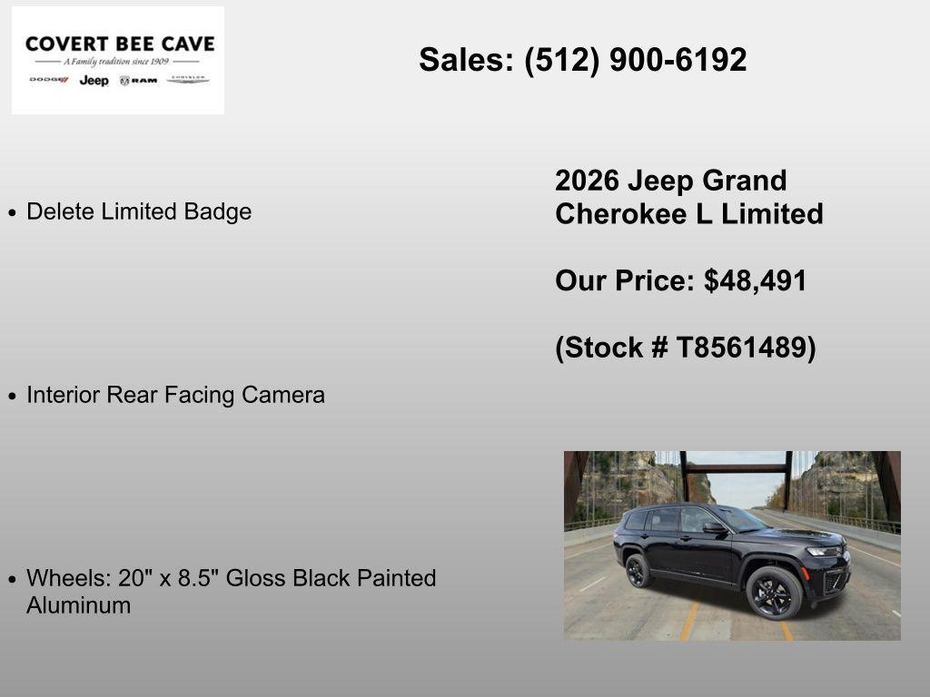 new 2026 Jeep Grand Cherokee L car, priced at $48,491