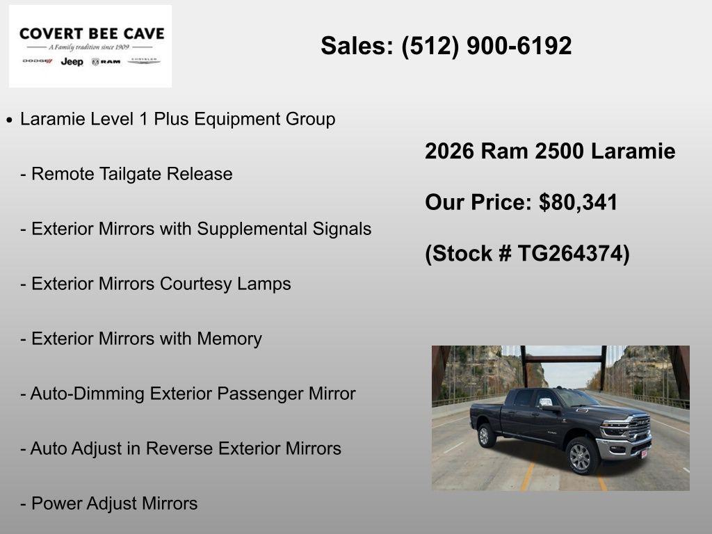 new 2026 Ram 2500 car, priced at $80,341