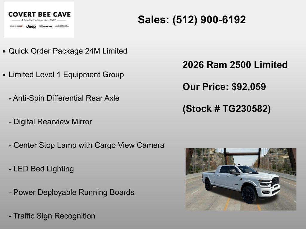 new 2026 Ram 2500 car, priced at $90,559