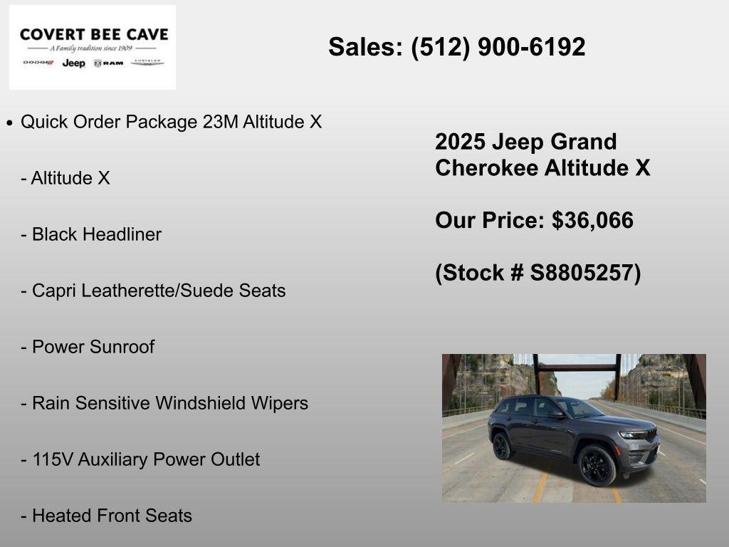 new 2025 Jeep Grand Cherokee car, priced at $36,066