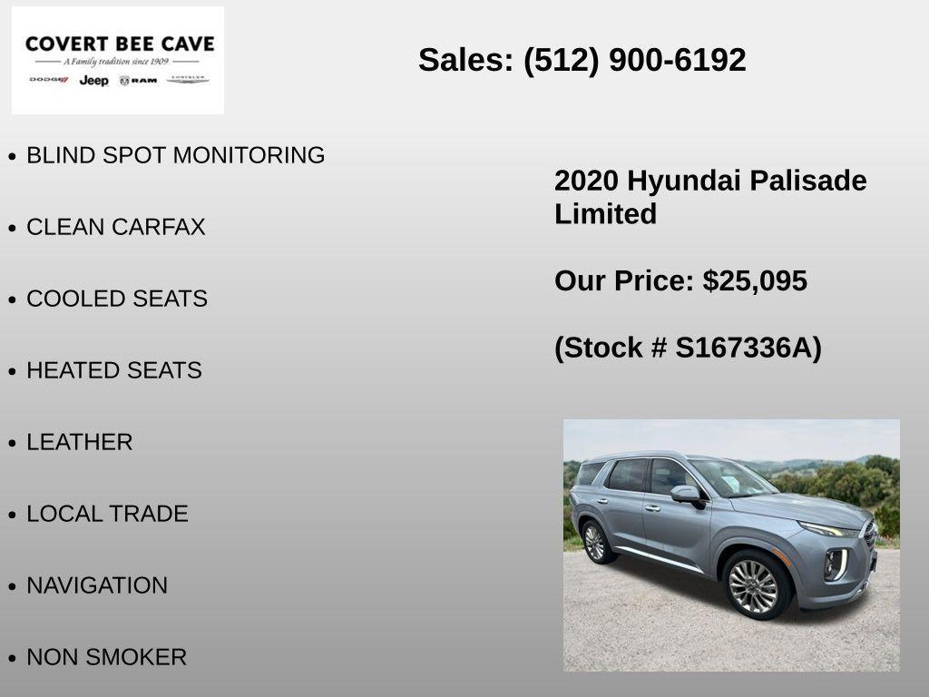 used 2020 Hyundai Palisade car, priced at $25,095
