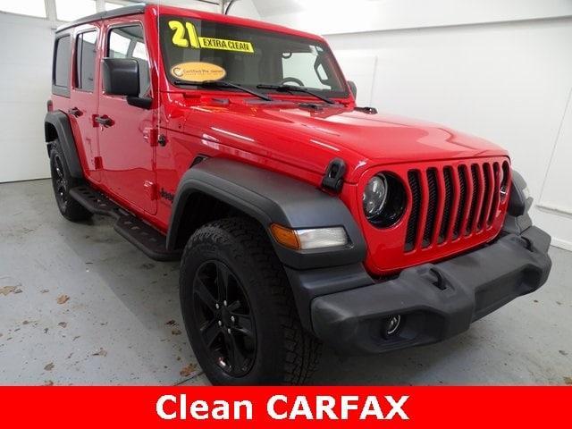 used 2021 Jeep Wrangler Unlimited car, priced at $29,000