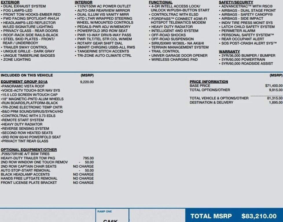 used 2023 Ford Expedition car, priced at $54,495