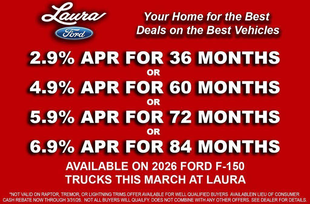 new 2026 Ford F-150 car, priced at $77,995