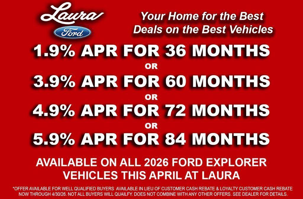 new 2026 Ford Explorer car, priced at $49,995