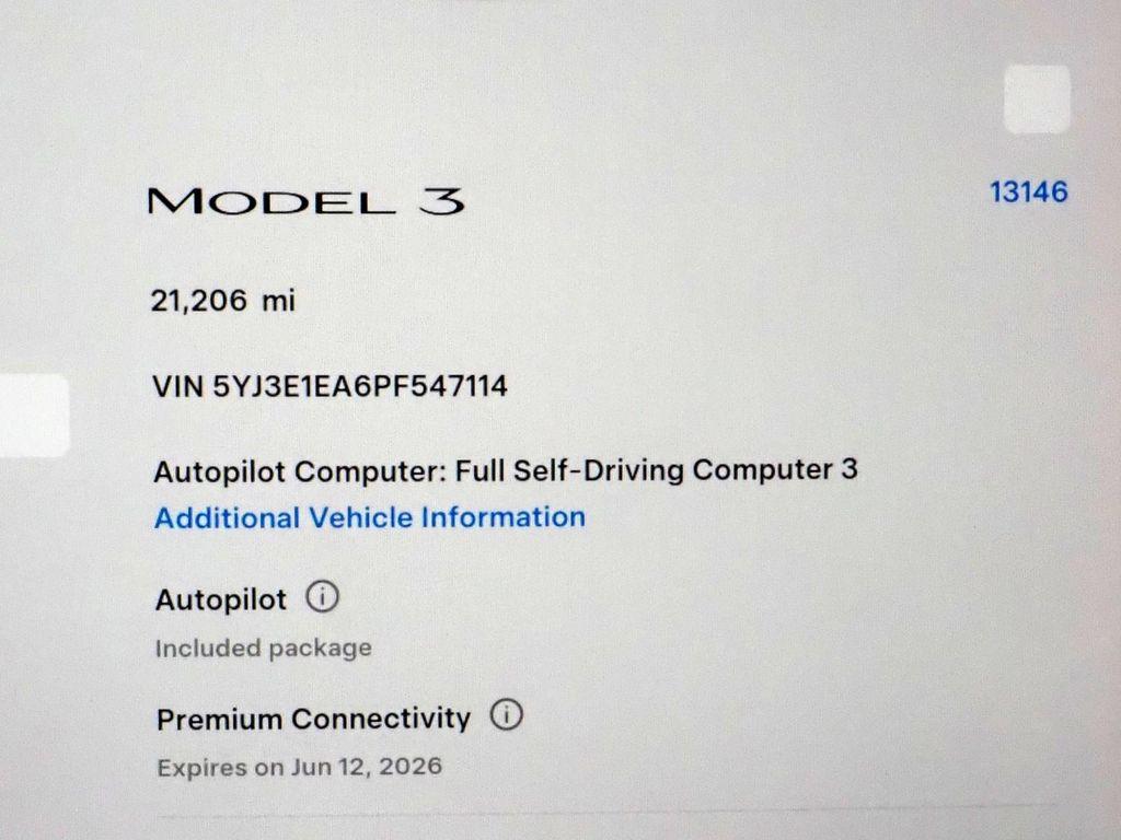 used 2023 Tesla Model 3 car, priced at $26,950