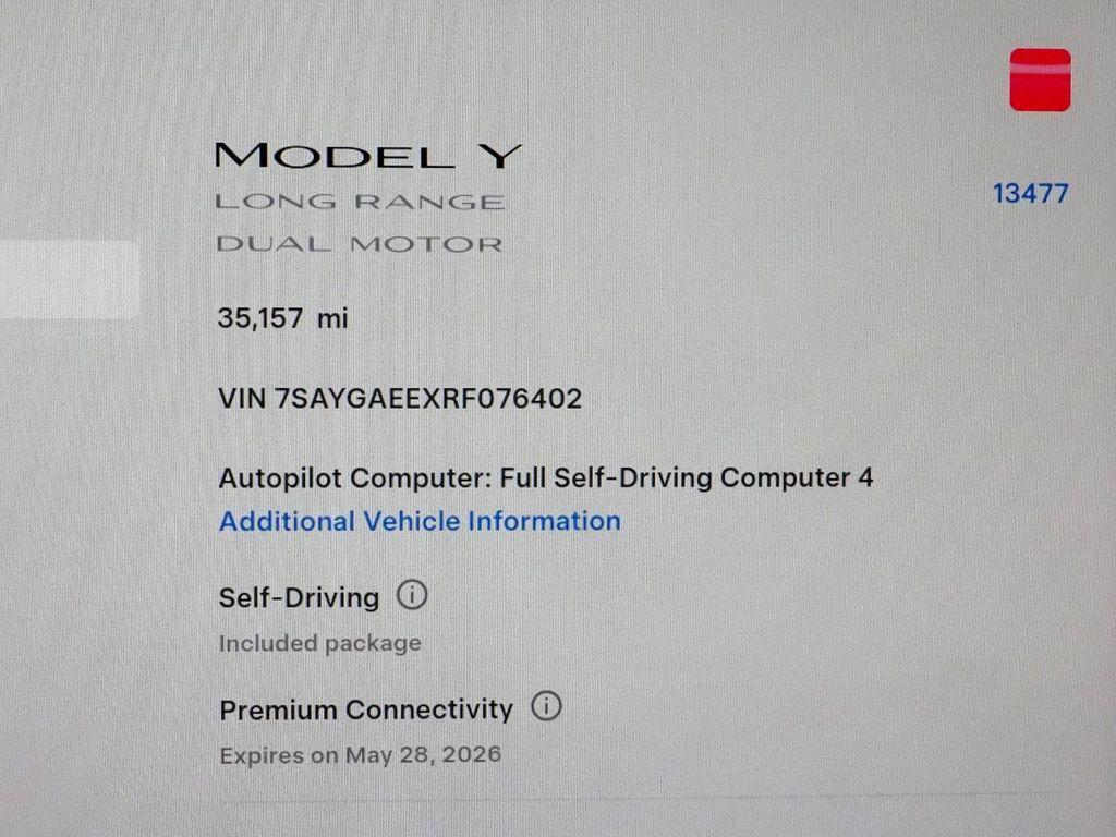 used 2024 Tesla Model Y car, priced at $37,950