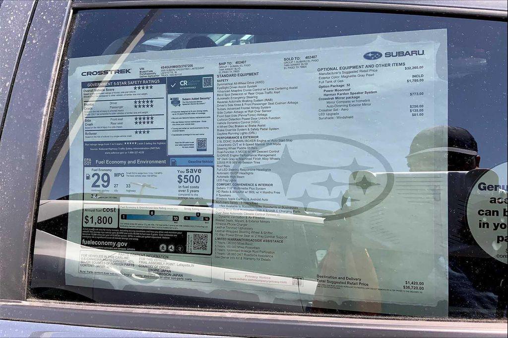 new 2025 Subaru Crosstrek car, priced at $36,720