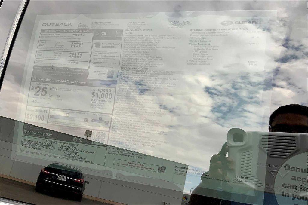 new 2025 Subaru Outback car, priced at $47,629