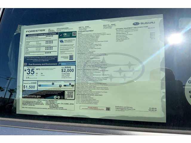 new 2025 Subaru Forester Hybrid car, priced at $45,987