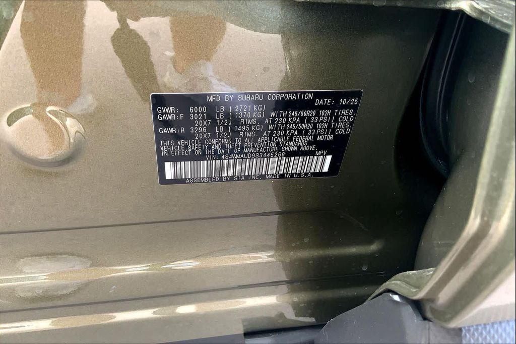 new 2025 Subaru Ascent car, priced at $53,338