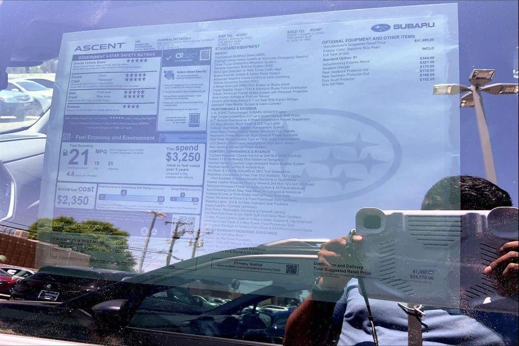 new 2026 Subaru Ascent car, priced at $54,995