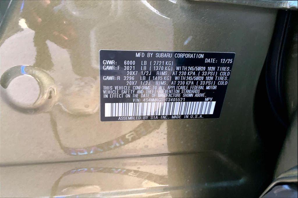 new 2026 Subaru Ascent car, priced at $50,305