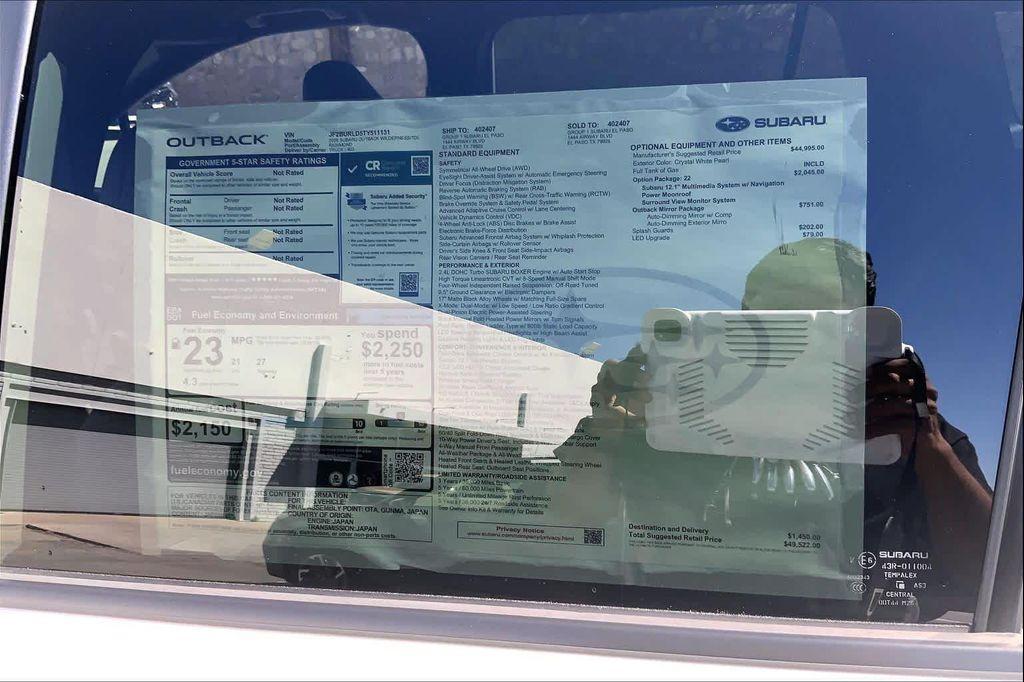 new 2026 Subaru Outback car, priced at $48,862