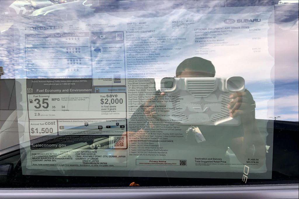 new 2025 Subaru Forester Hybrid car, priced at $43,574