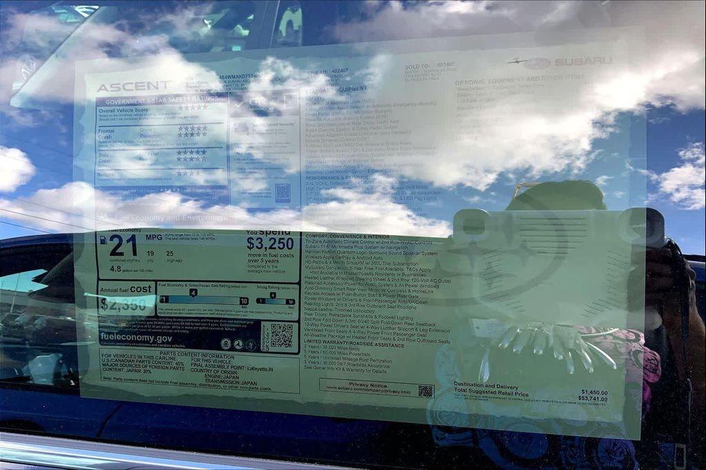 new 2026 Subaru Ascent car, priced at $53,741