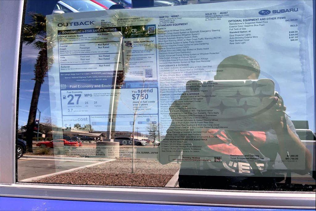 new 2026 Subaru Outback car, priced at $47,975