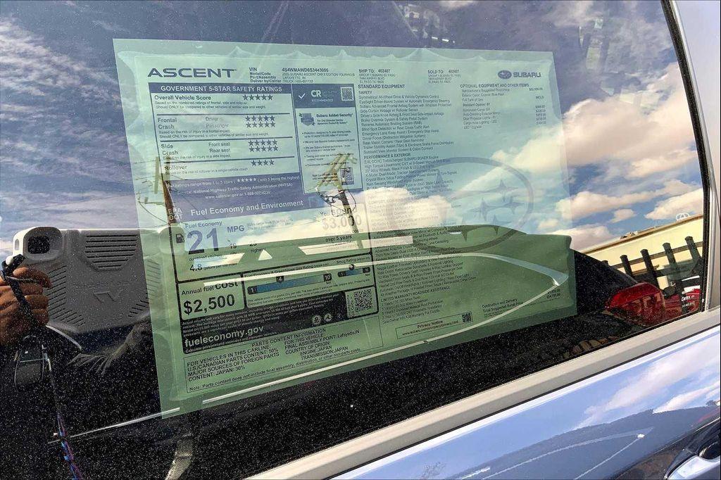 new 2025 Subaru Ascent car, priced at $54,783