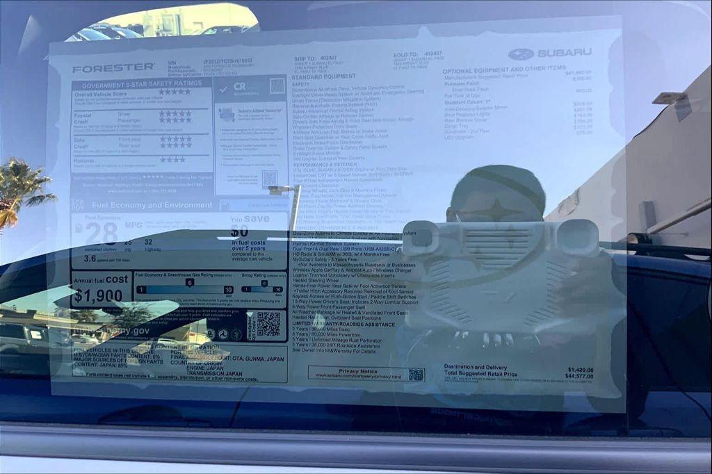 new 2025 Subaru Forester car, priced at $44,577