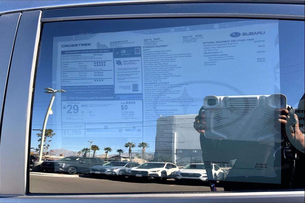 new 2026 Subaru Crosstrek car, priced at $33,165