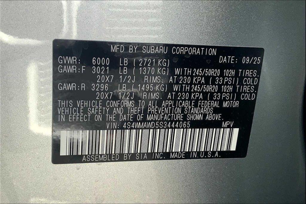 new 2025 Subaru Ascent car, priced at $54,783