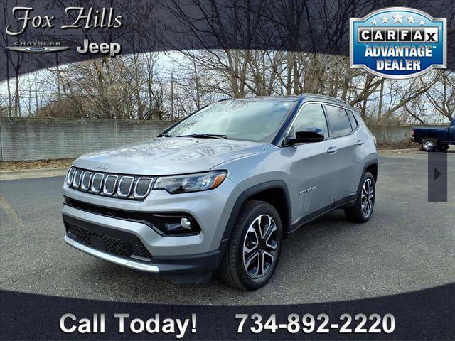 used 2022 Jeep Compass car, priced at $23,256
