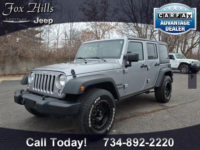 used 2017 Jeep Wrangler Unlimited car, priced at $16,859