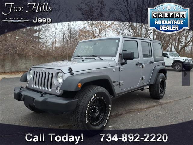 used 2017 Jeep Wrangler Unlimited car, priced at $17,678