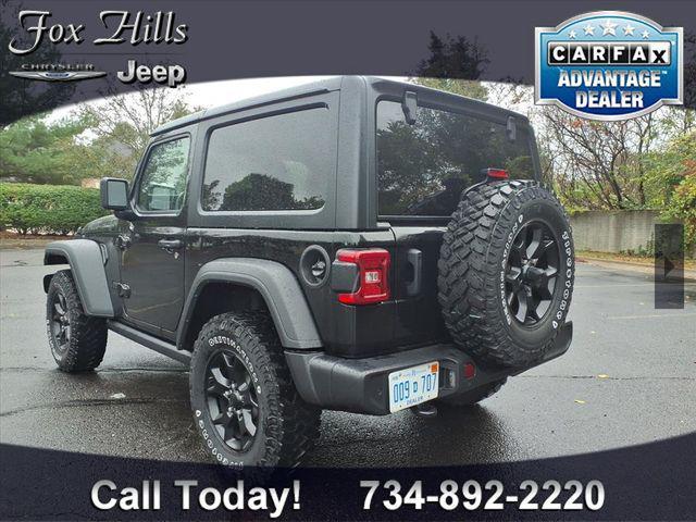 used 2021 Jeep Wrangler car, priced at $27,676