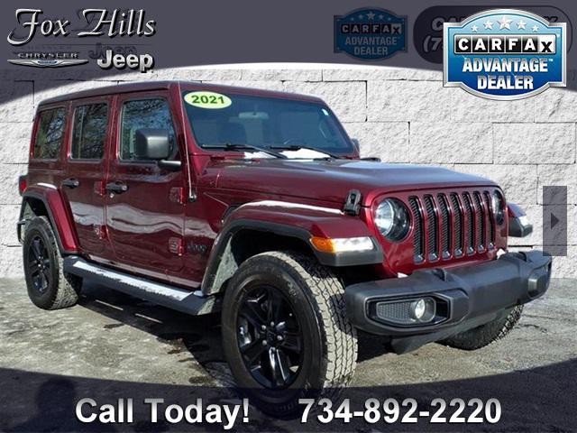 used 2021 Jeep Wrangler Unlimited car, priced at $26,999