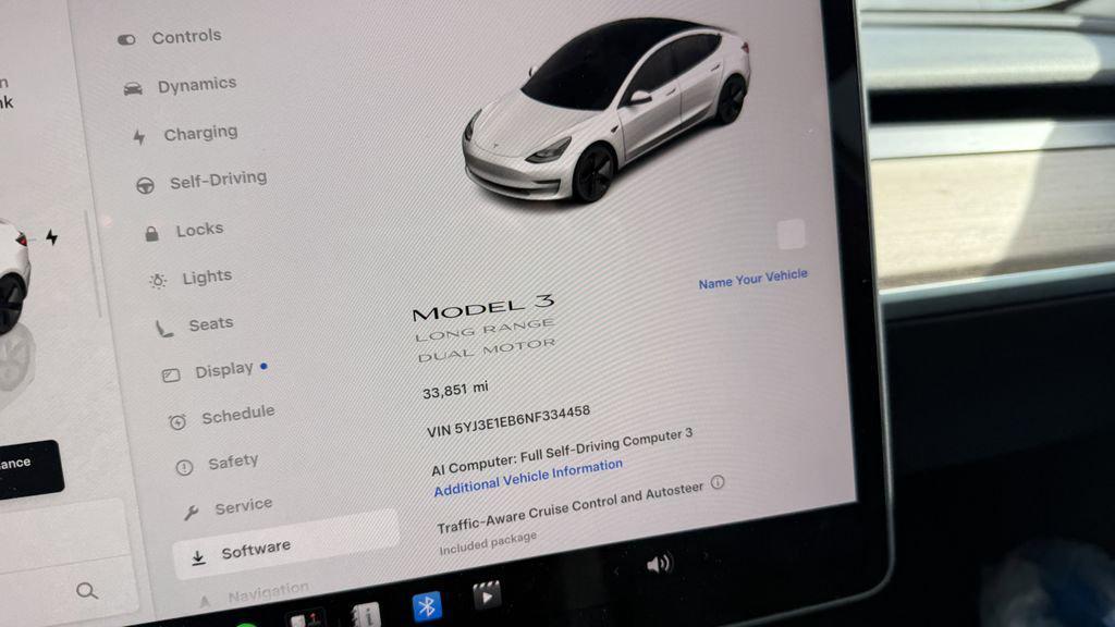 used 2022 Tesla Model 3 car, priced at $29,687