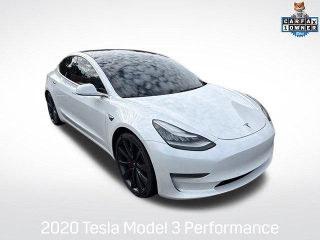 used 2020 Tesla Model 3 car, priced at $19,499