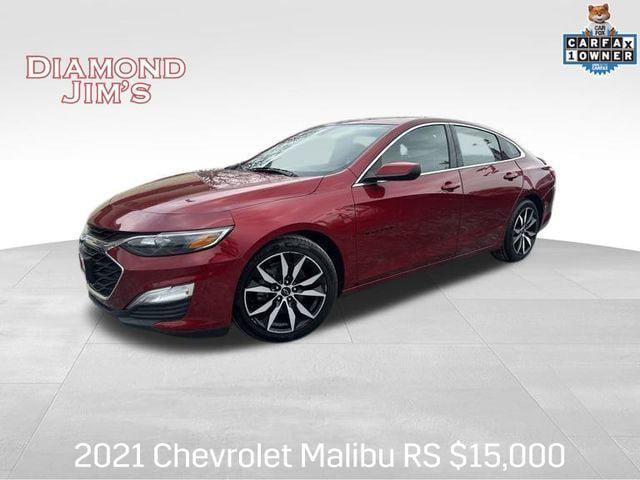 used 2021 Chevrolet Malibu car, priced at $15,997
