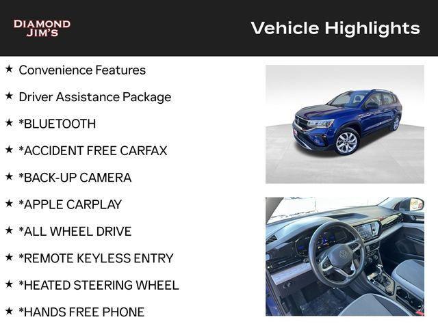 used 2023 Volkswagen Taos car, priced at $20,997