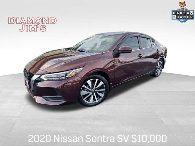 used 2020 Nissan Sentra car, priced at $10,000