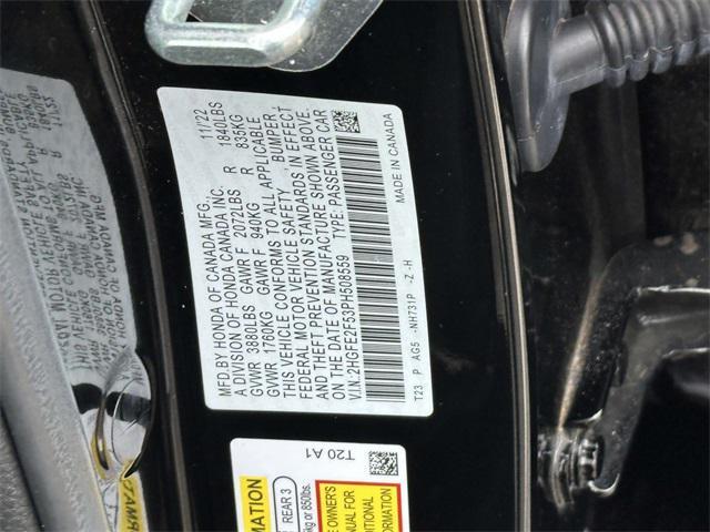 used 2023 Honda Civic car, priced at $22,489