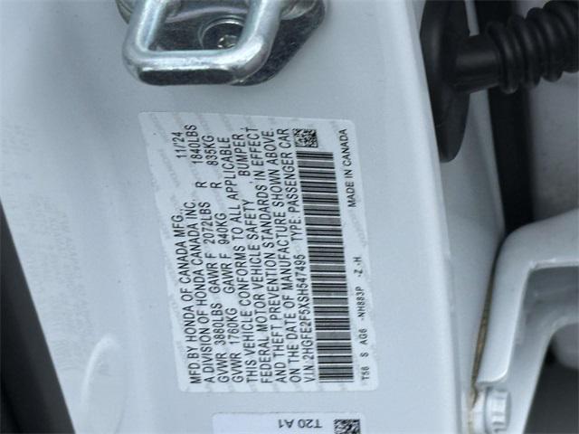 used 2025 Honda Civic car, priced at $25,998