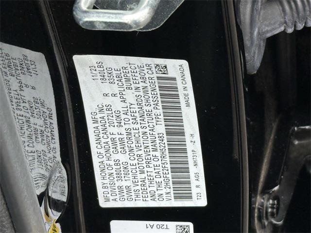 used 2024 Honda Civic car, priced at $22,987