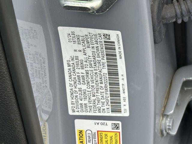 used 2024 Honda Civic car, priced at $29,987