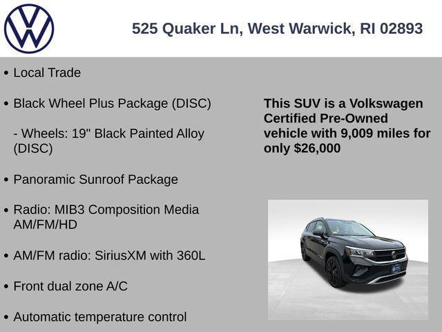 used 2024 Volkswagen Taos car, priced at $26,420