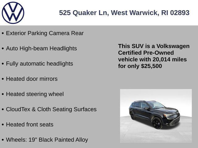 used 2025 Volkswagen Taos car, priced at $25,500