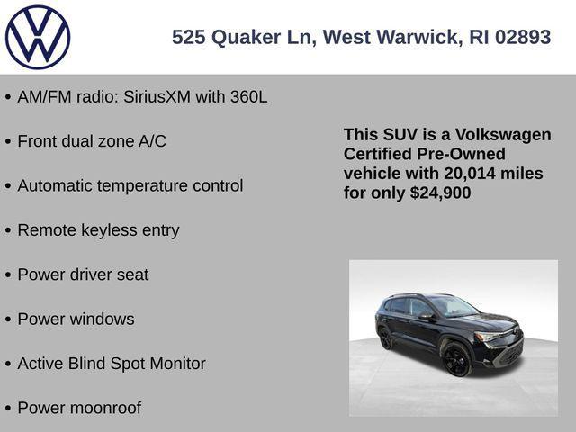used 2025 Volkswagen Taos car, priced at $24,900