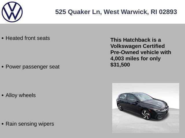 used 2025 Volkswagen Golf GTI car, priced at $31,500