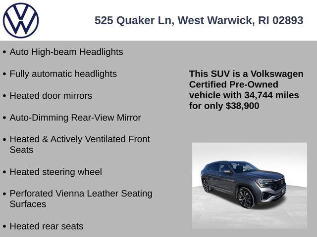 used 2025 Volkswagen Atlas Cross Sport car, priced at $38,900
