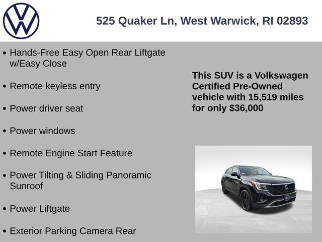used 2024 Volkswagen Atlas Cross Sport car, priced at $36,420