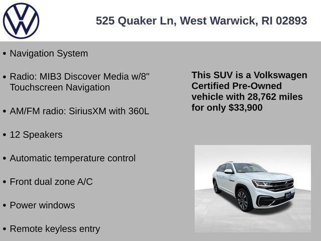 used 2022 Volkswagen Atlas Cross Sport car, priced at $34,320